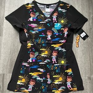 NWT Women’s XS Disney Doc McStuffins Tooniforms Scrub Top